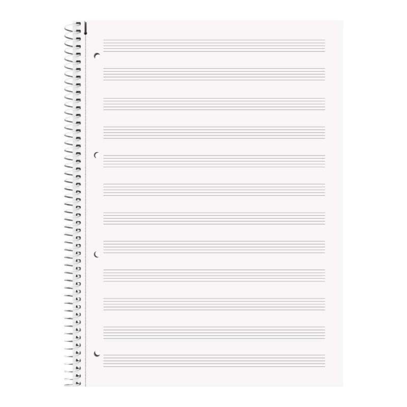 Collegeblock Premium Student „Noten“ | A4, Lineatur 14, 50 Blatt, violett - innen