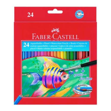 FABER-CASTELL Aquarellstifte Buntstifte 24er Set