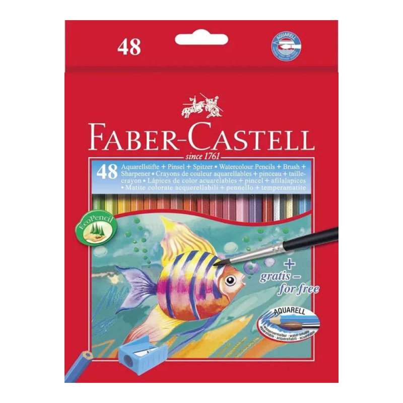 FABER-CASTELL Aquarellstifte Buntstifte 48er Set