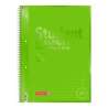 Collegeblock Premium Student Colour Code | A4, Lineatur 27, 80 Blatt, kiwi - Front