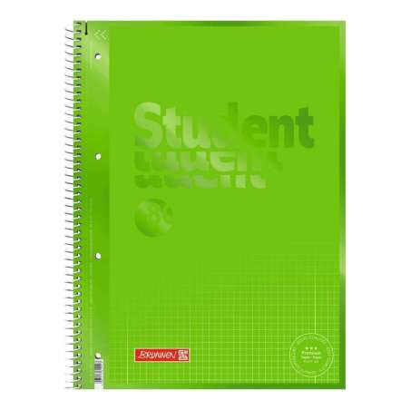 Collegeblock Premium Student Colour Code | A4, Lineatur 28, 80 Blatt, kiwi - Front