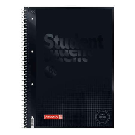 Collegeblock Premium Student Colour Code | A4, Lineatur 28, 80 Blatt, onyx - Front