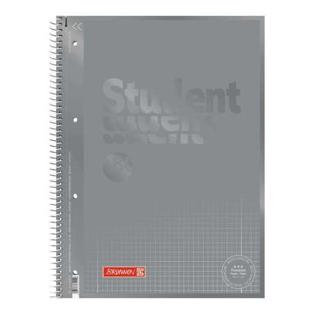 Collegeblock Premium Student Colour Code | A4, Lineatur 28, 80 Blatt, silver - Front