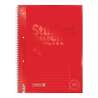 Collegeblock Premium Student Colour Code | A4, Lineatur 25, 80 Blatt, red - Front