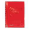 Collegeblock Premium Student Colour Code | A4, Lineatur 26, 80 Blatt, red - Front