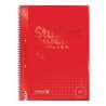 Collegeblock Premium Student Colour Code | A4, Lineatur 28, 80 Blatt, red - Front
