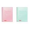 Collegeblock Premium Student „Pastell“ | A4, Lineatur 27, 80 Blatt, pastellrosa/pastellmint - Front