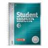 Collegeblock Premium Student „DUO“ | A5, kariert/liniert, 80 Blatt, petrol - Front
