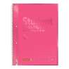Collegeblock Premium Student Colour Code | A4, Lineatur 28, 80 Blatt, tulip - Front