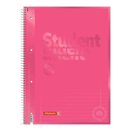 Collegeblock Premium Student Colour Code | A4, Lineatur 27, 80 Blatt, tulip - Front