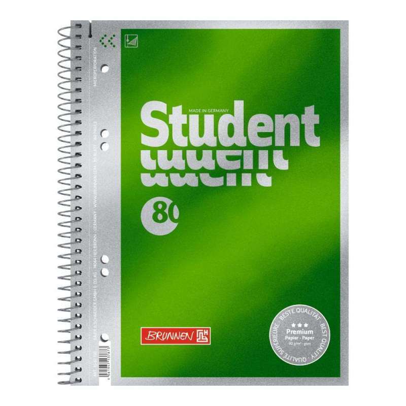 BRUNNEN Collegeblock Premium Student A5 Lineatur 20 Vorderseite