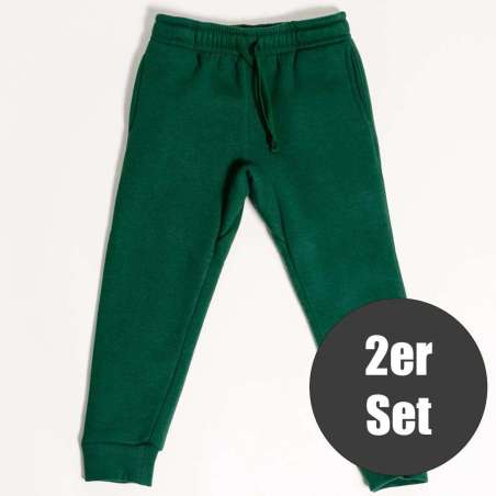 Children Urban Basic Jogginghose - Bottle Green 2er Set