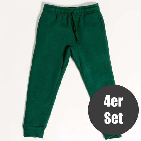Children Urban Basic Jogginghose - Bottle Green 4er Set