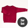 CHILDREN URBAN BASICS - Sweatshirt - Bordeaux Front 2er Set