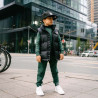 CHILDREN URBAN BASICS - Sweatshirt - Bottle Green Kind in der Stadt seitlich