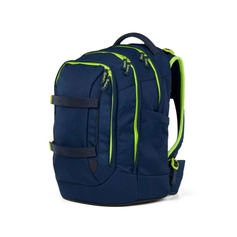 SATCH Schulrucksack pack (Modell 2025) - Toxic Yellow seitliche Front links
