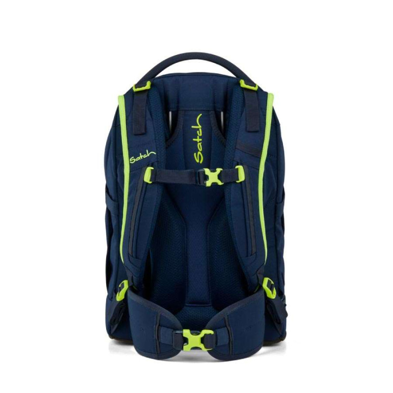 SATCH Schulrucksack pack (Modell 2025) - Toxic Yellow Rückansicht