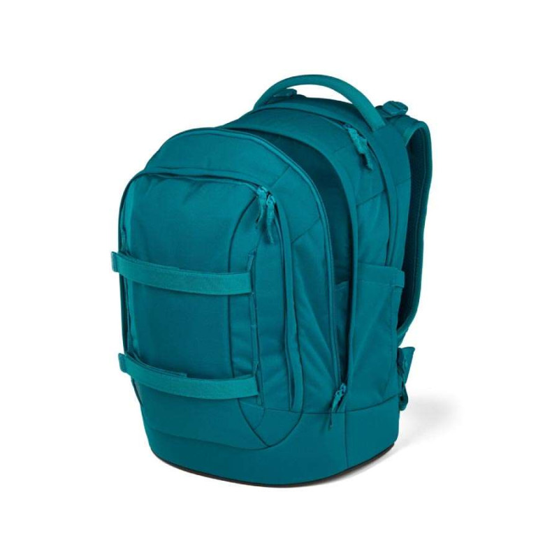 SATCH Schulrucksack pack (Modell 2025) - Deep Petrol seitlich geöffnet
