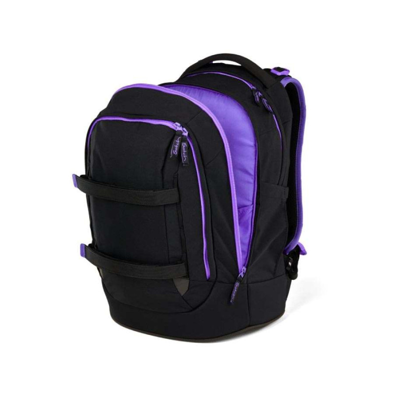SATCH Schulrucksack pack (Modell 2025) - Purple Phantom seitlich geöffnet