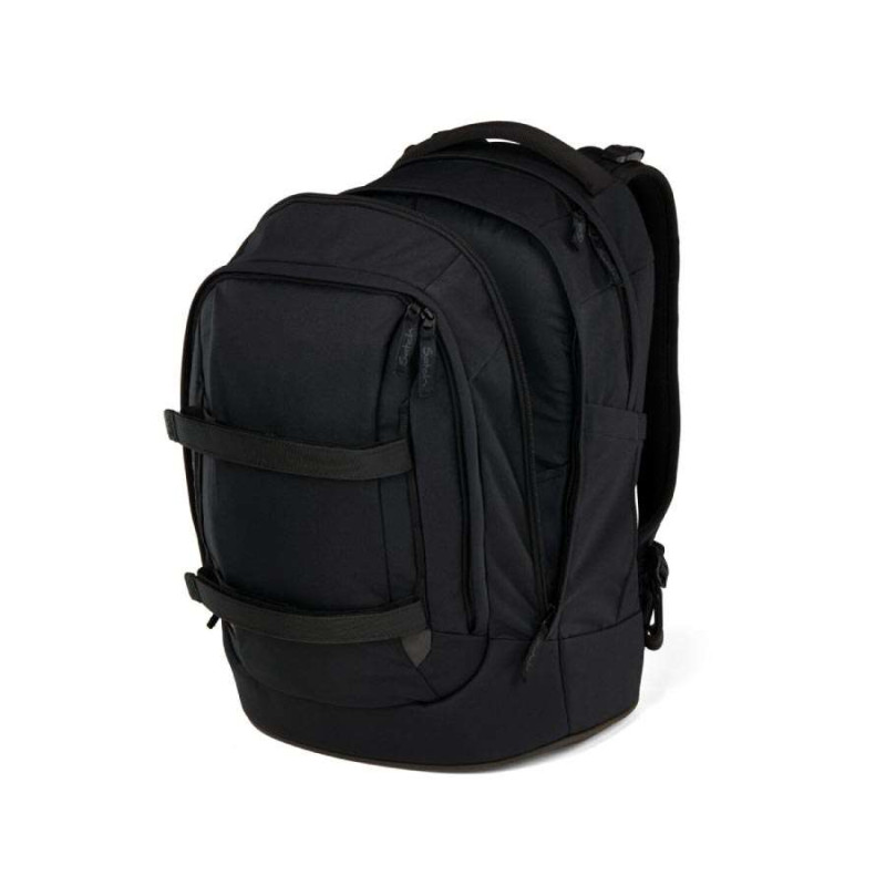 SATCH Schulrucksack pack (Modell 2025) - Blackjack seitlich geöffnet
