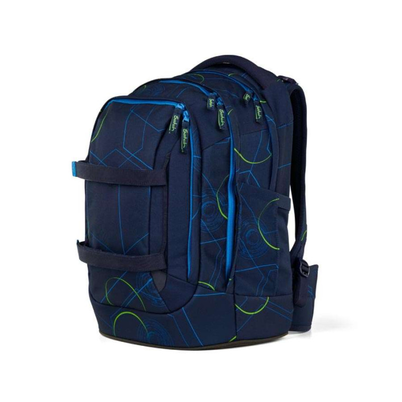 SATCH Schulrucksack pack (Modell 2025) - Blue Tech seitliche Front links