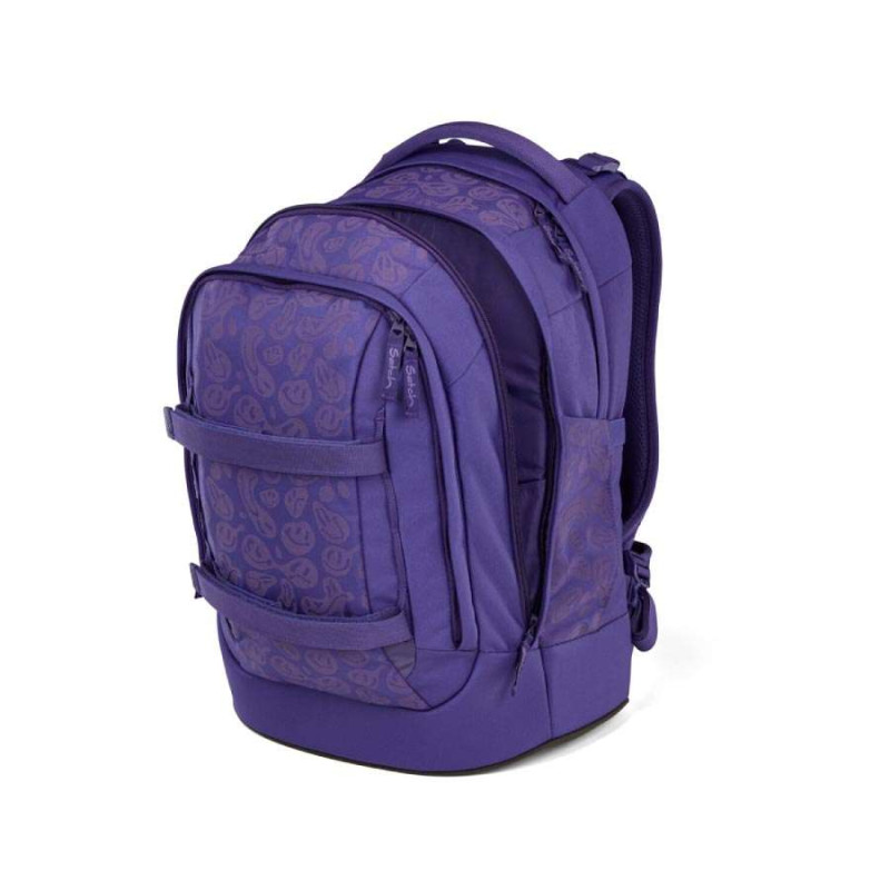 SATCH Schulrucksack pack (Modell 2025) - Bright Faces seitliche Front geöffnet