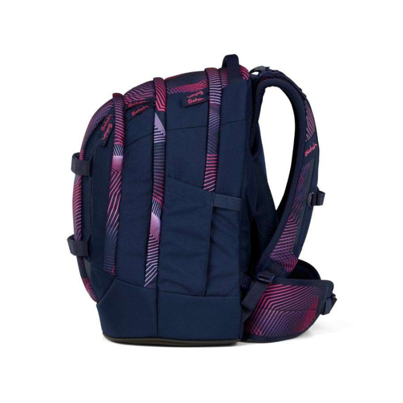 SATCH Schulrucksack pack (Modell 2025) - Seismic Pink seitlich links