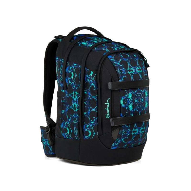 SATCH Schulrucksack pack (Modell 2025) - Caleido Blue seitliche Front rechts