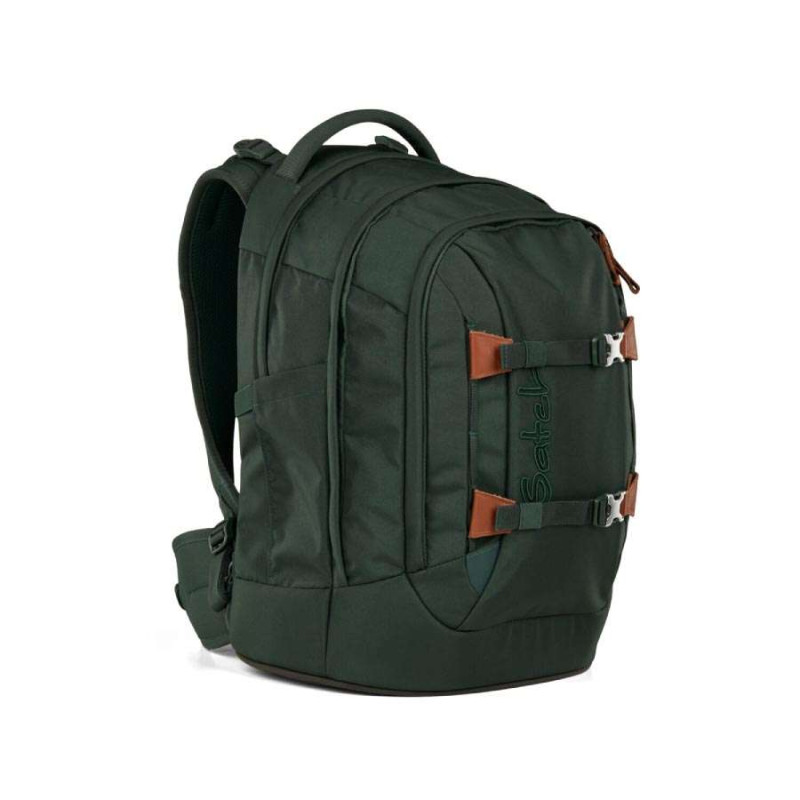 SATCH Schulrucksack pack (Modell 2025) - Nordic Forest Green seitliche Front rechts