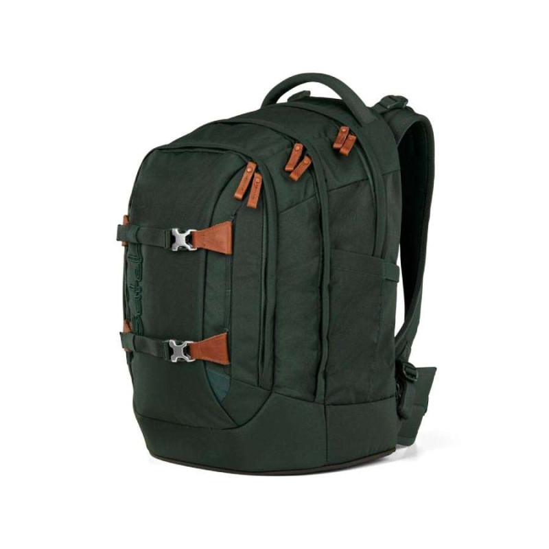 SATCH Schulrucksack pack (Modell 2025) - Nordic Forest Green seitliche Front links