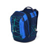 SATCH Schulrucksack pack (Modell 2025) - Crossed Blue seitliche Front geöffnet
