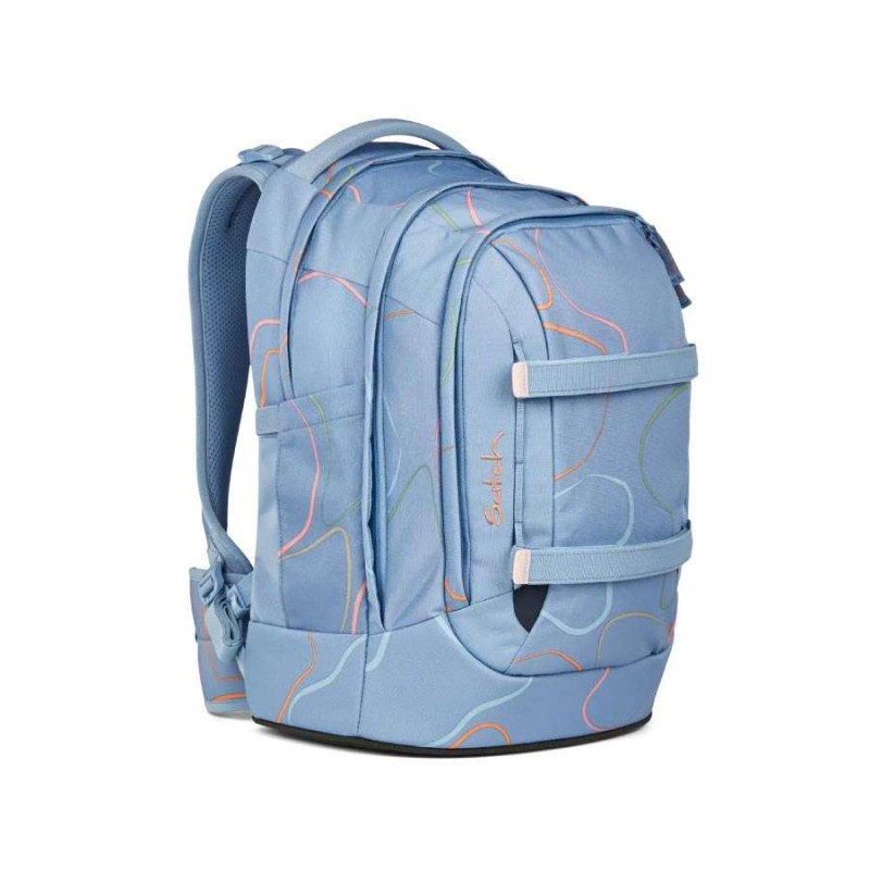 SATCH Schulrucksack pack (Modell 2025) - Vivid Blue seitliche Front rechts