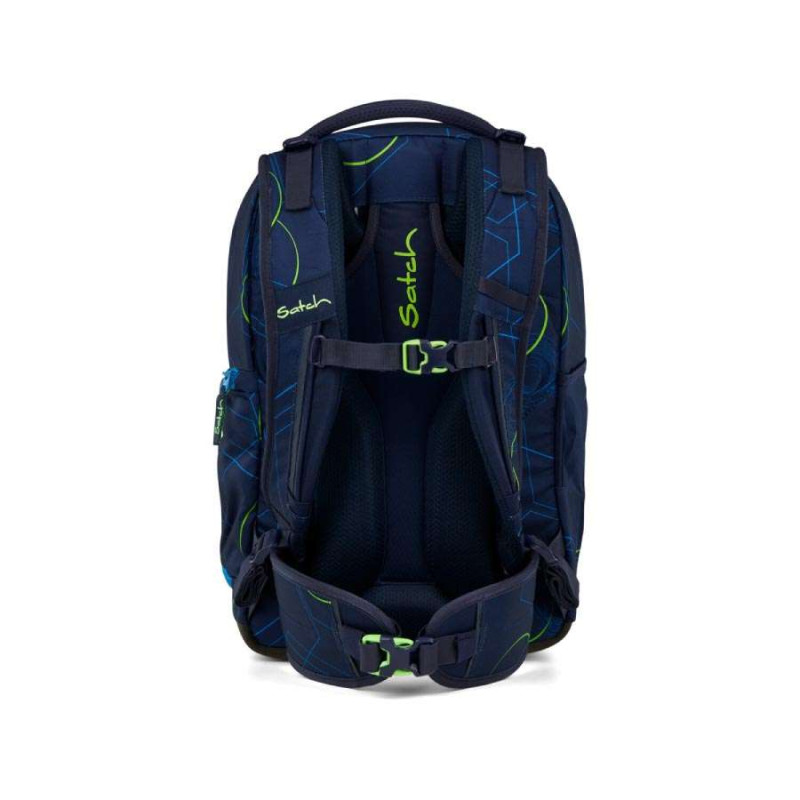 SATCH Schulrucksack MATCH (Modell 2025) - Blue Tech Rückansicht