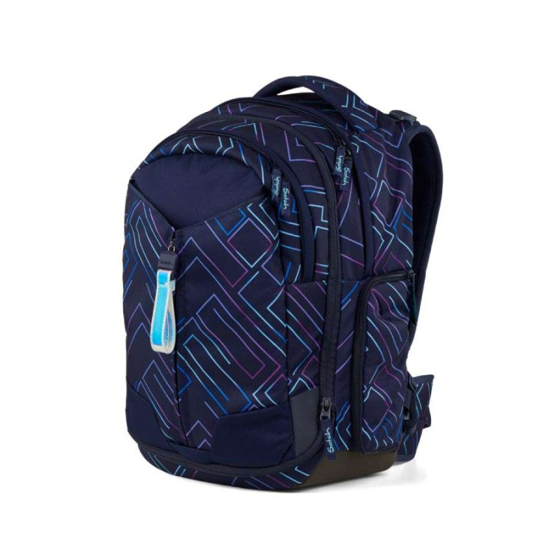 SATCH Schulrucksack MATCH (Modell 2025) - Purple Laser seitliche Front links