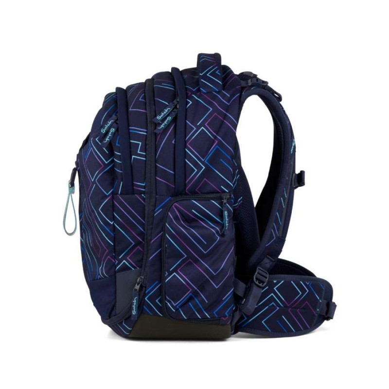 SATCH Schulrucksack MATCH (Modell 2025) - Purple Laser seitlich links