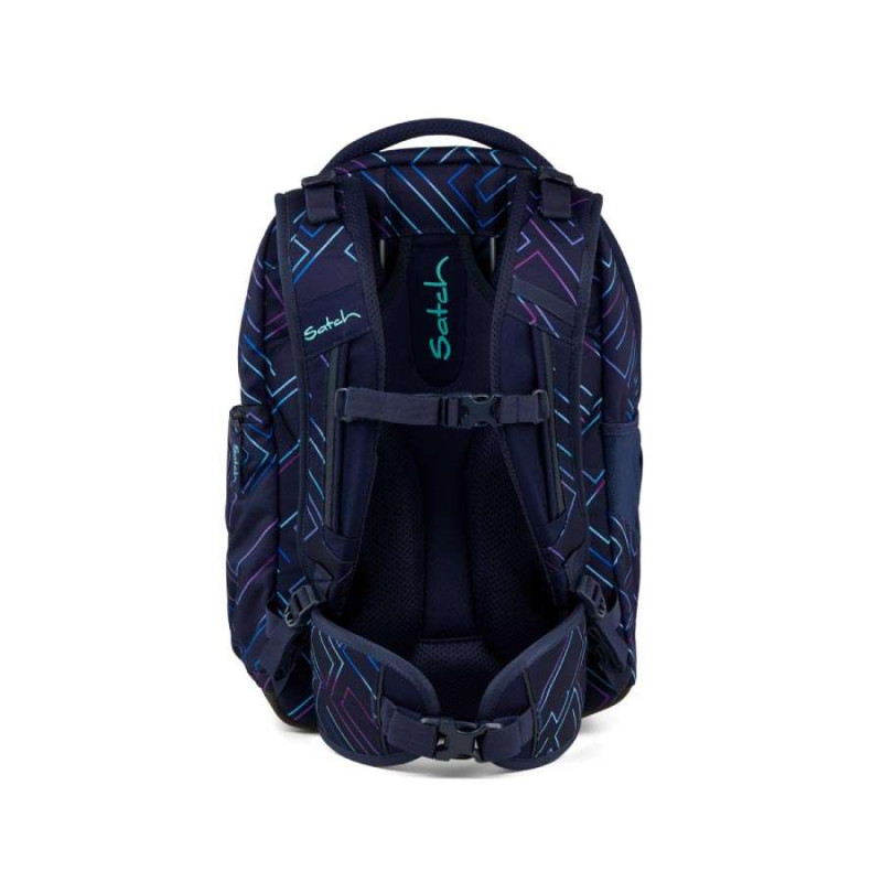 SATCH Schulrucksack MATCH (Modell 2025) - Purple Laser Rückansicht