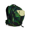 SATCH Schulrucksack MATCH (Modell 2025) - Seismic Green seitliche Front geöffnet