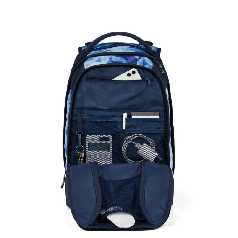 SATCH Schulrucksack pack (Modell 2025) - Blurry Sky Front geöffnet