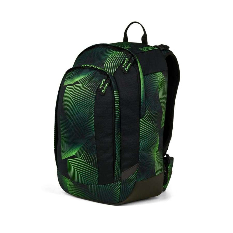SATCH Schulrucksack AIR in verschiedenen Farben - Seismic Green seitliche Front links