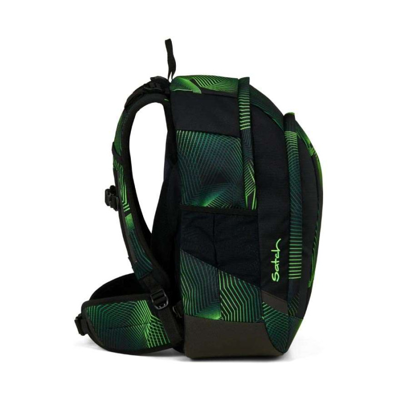 SATCH Schulrucksack AIR in verschiedenen Farben - Seismic Green seitlich rechts
