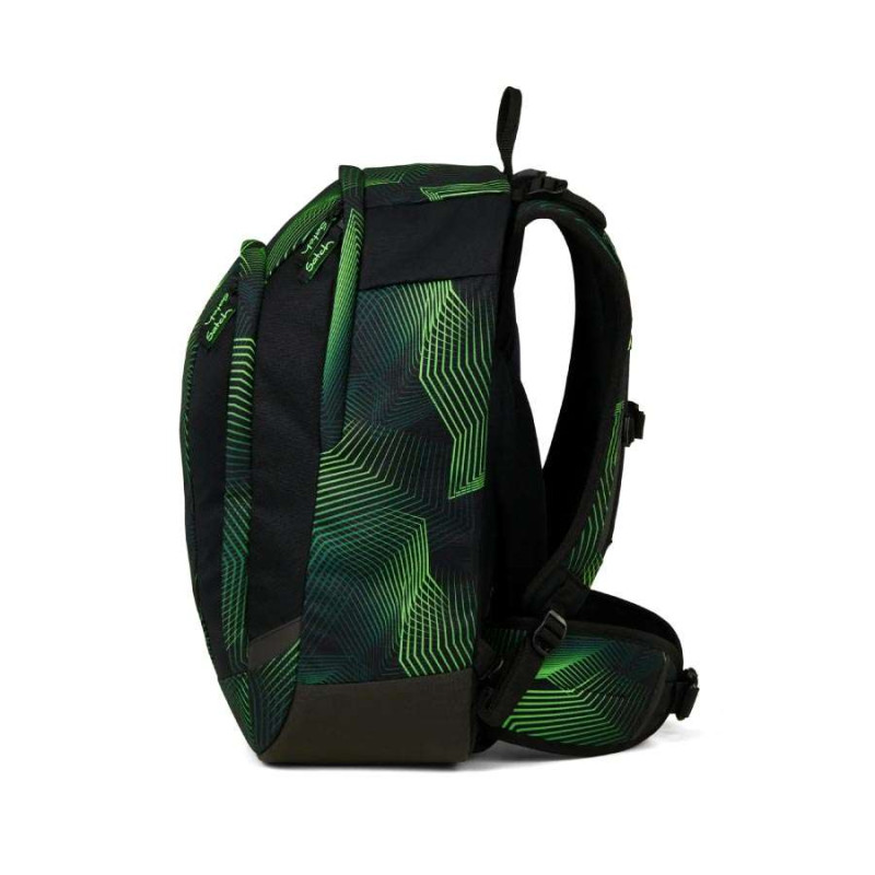 SATCH Schulrucksack AIR in verschiedenen Farben - Seismic Green seitlich links