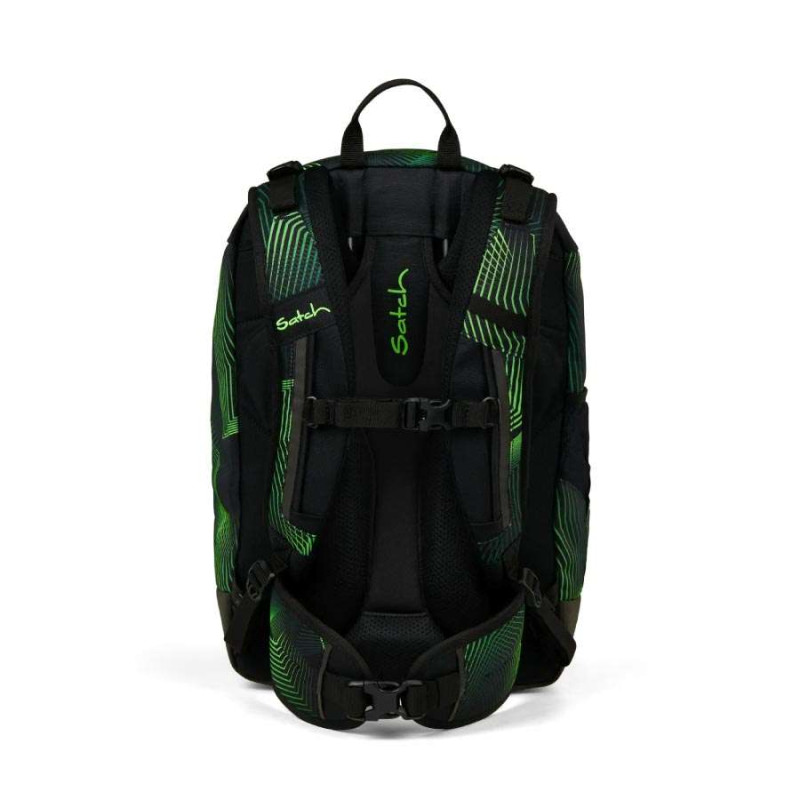 SATCH Schulrucksack AIR in verschiedenen Farben - Seismic Green Rückansicht