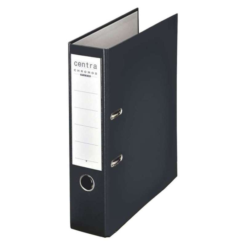 CENTRA Ordner Chromos 80 mm schwarz
