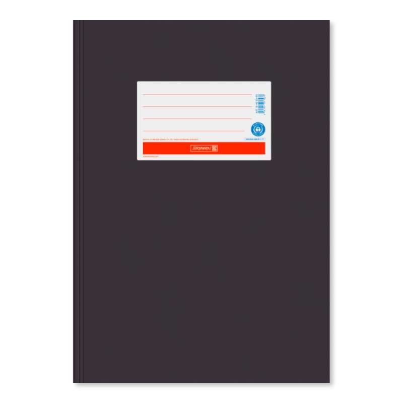 BRUNNEN Heftumschlag Heftschoner Papier A5 + A4 schwarz