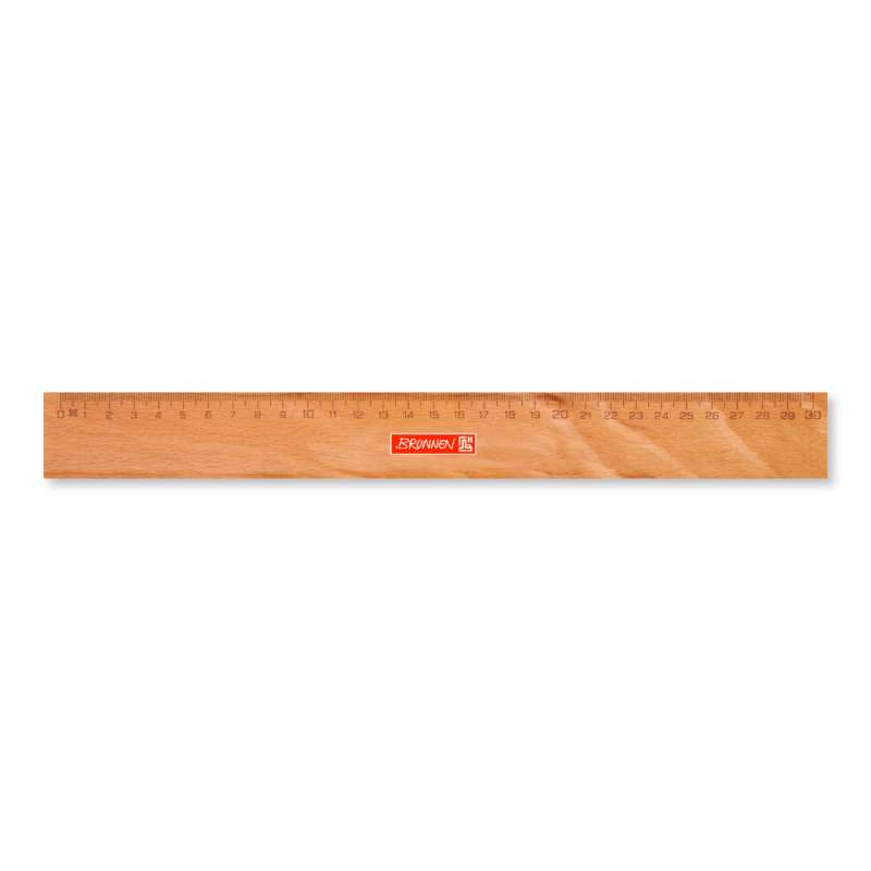 BRUNNEN Lineal Holz 30cm