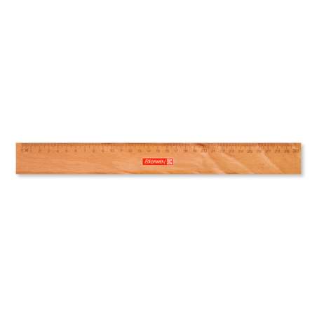 BRUNNEN Lineal Holz 30cm