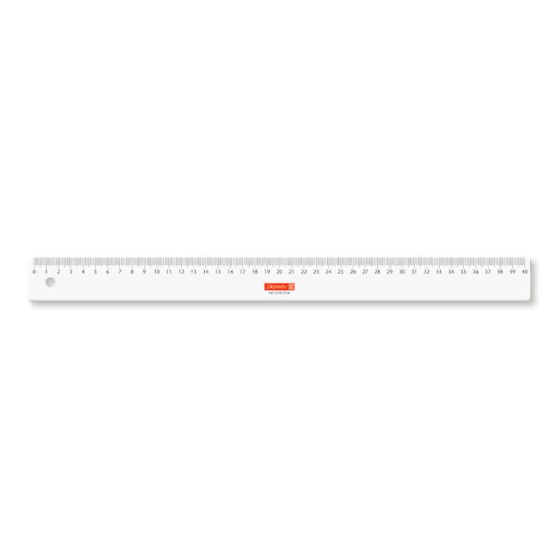 BRUNNEN Lineal glasklar 20cm