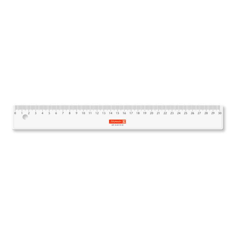 BRUNNEN Lineal glasklar 30cm