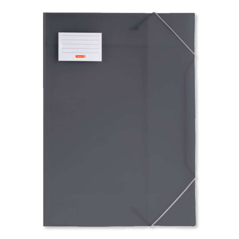 BRUNNEN Sammelmappe FACT! 3 Klappen translucente PP-Folie A3 anthrazit