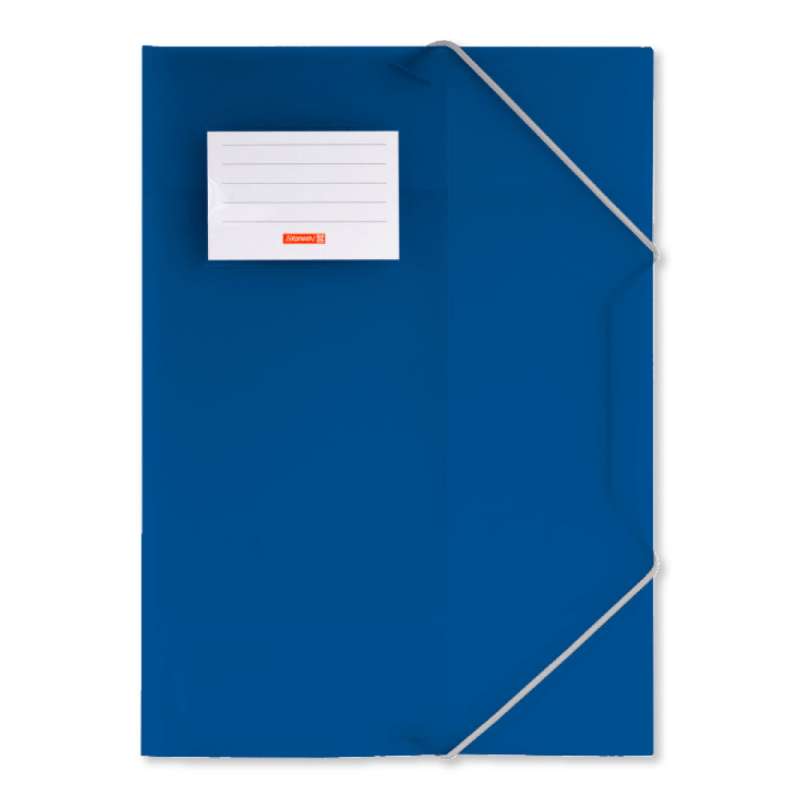 BRUNNEN Sammelmappe FACT! 3 Klappen translucente PP-Folie A4 blau